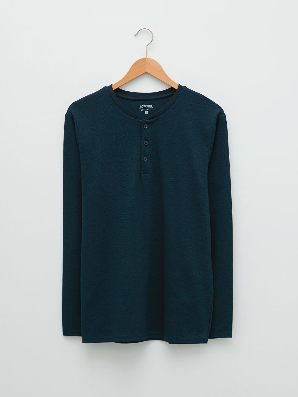 Standard Mold Long Sleeve Men's Undershirt-5