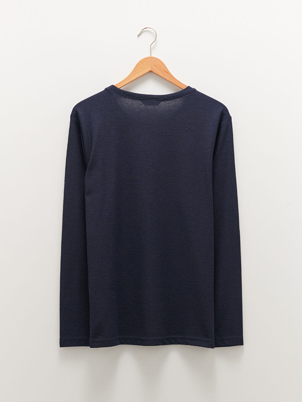 Rundhalsausschnitt Langarm Weste für Herren-6