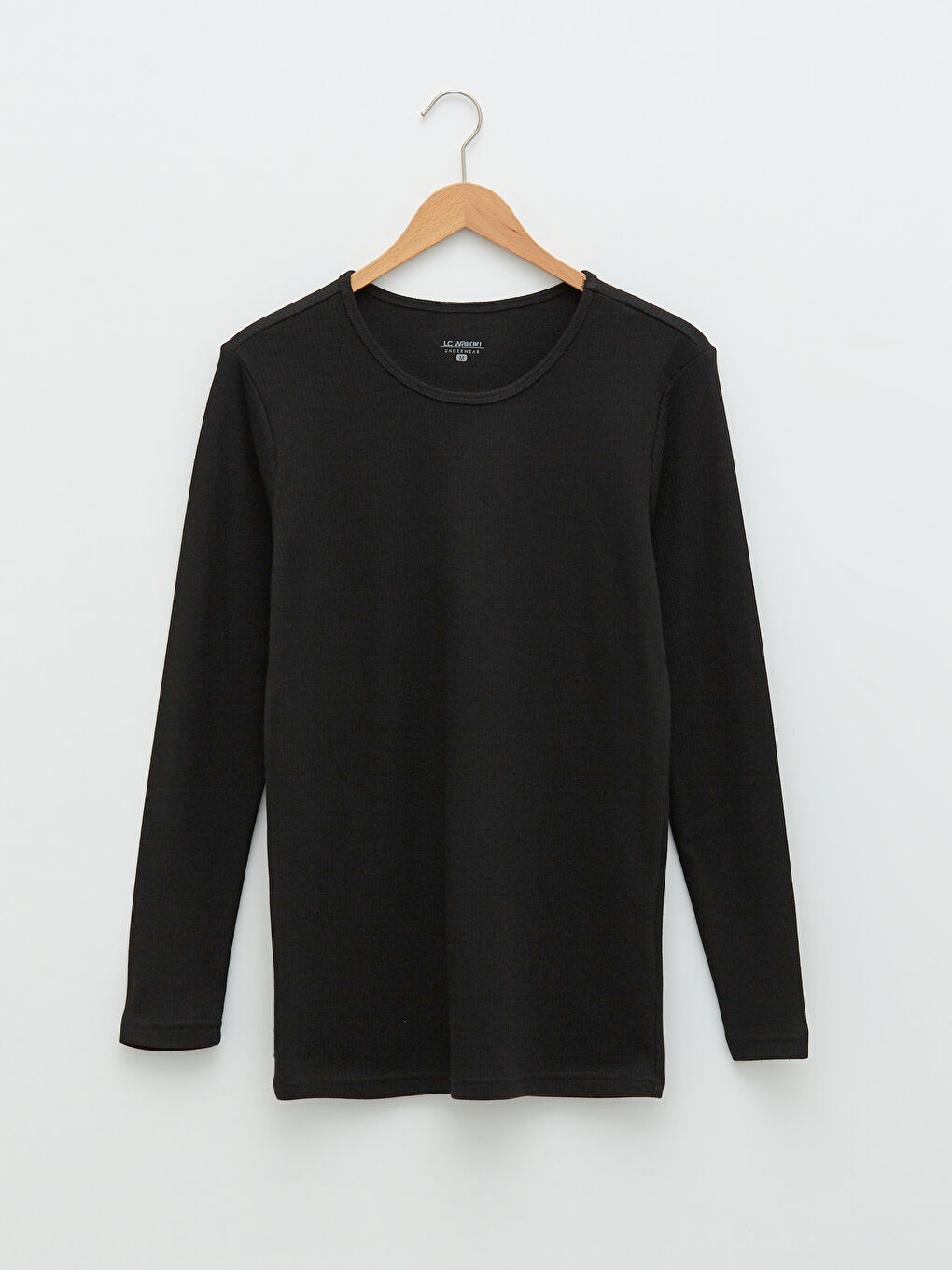 Ерлерге арналған ұзын жеңді дөңгелек жағалы майка-5