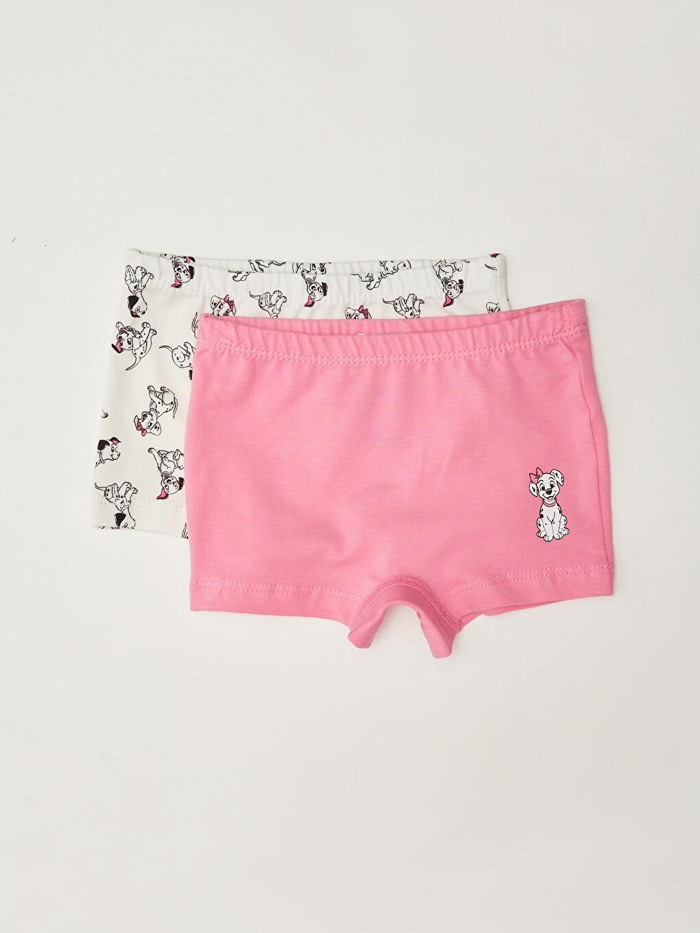Elastischer Bund 101 Dalmatiner Baumwolle Baby Mädchen Boxershorts 2er-Pack