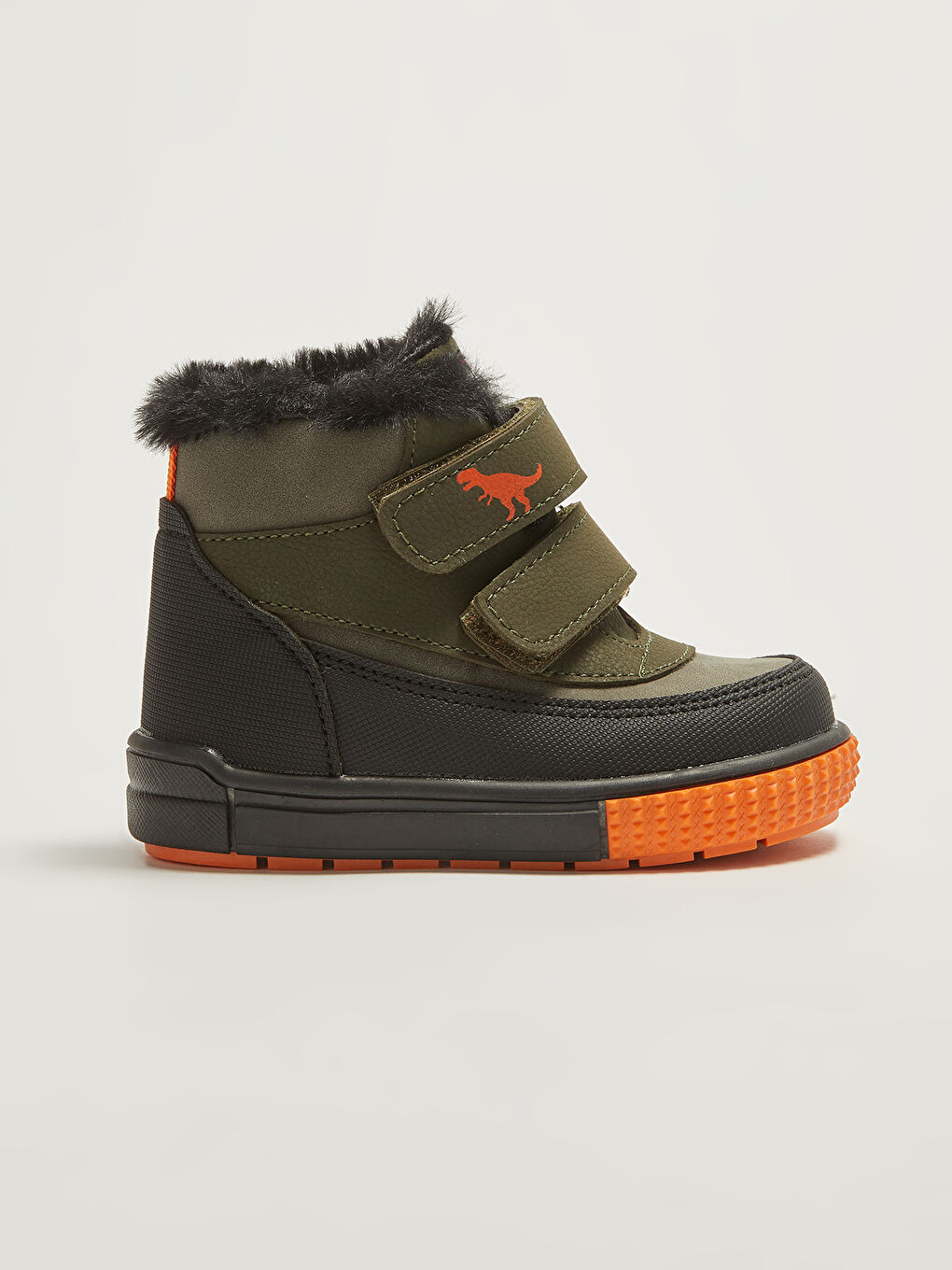 LCW STEPS Velcro Closure Fur Lined Baby Boy Boots -W18523Z1-TJC