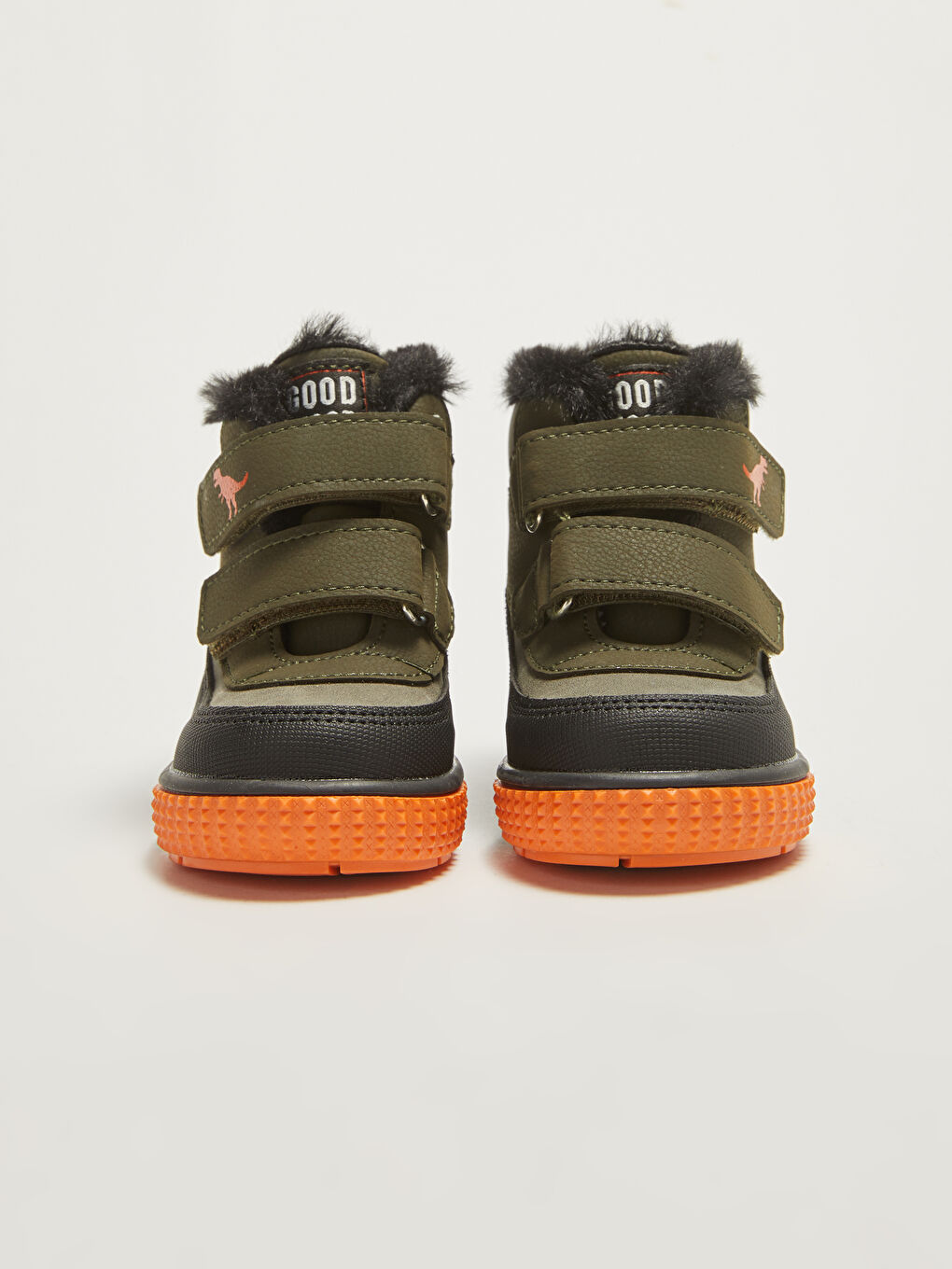 LCW STEPS Velcro Closure Fur Lined Baby Boy Boots -W18523Z1-TJC