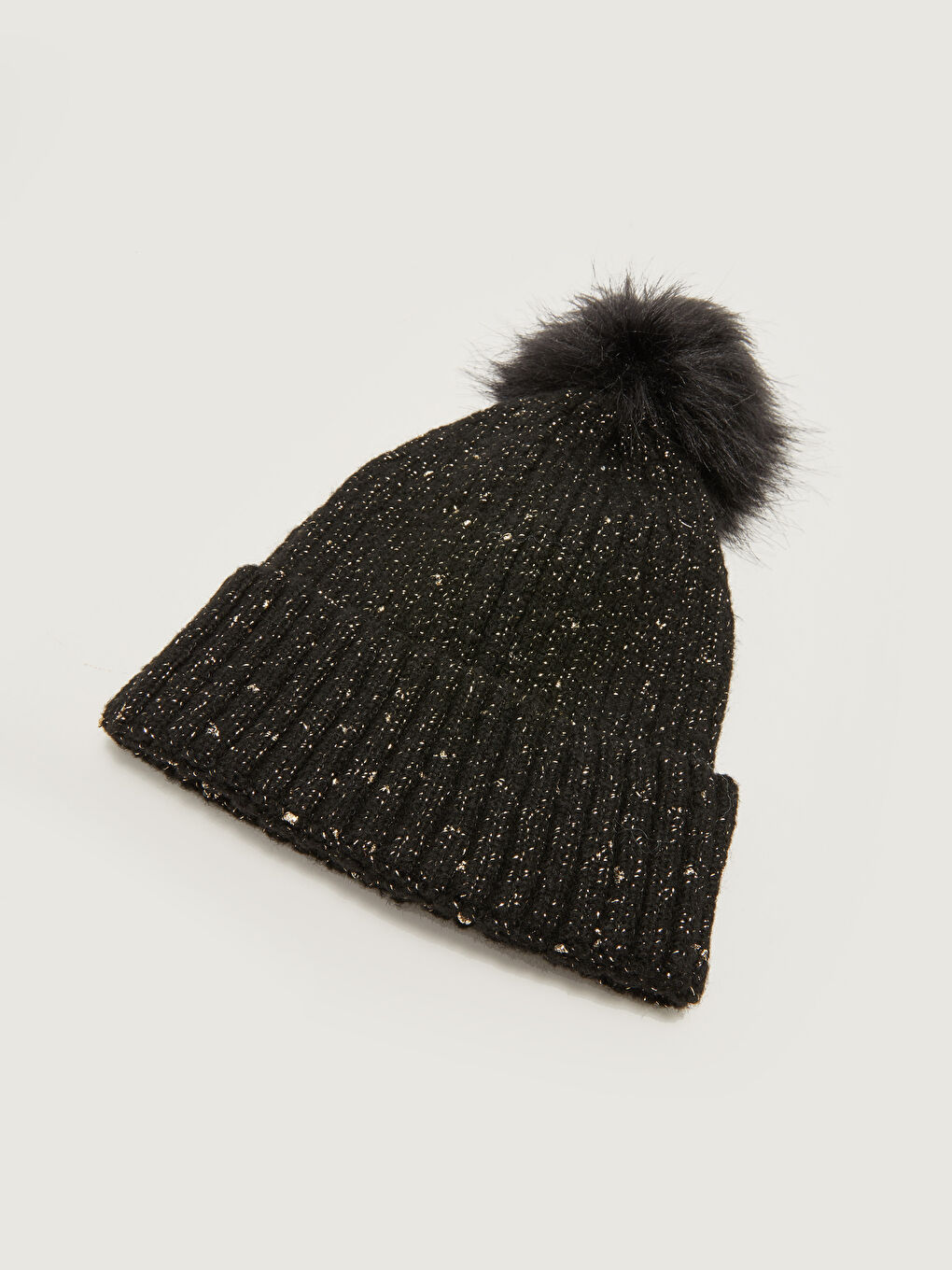 Pompom Detailed Women's Tricot Beanie-2