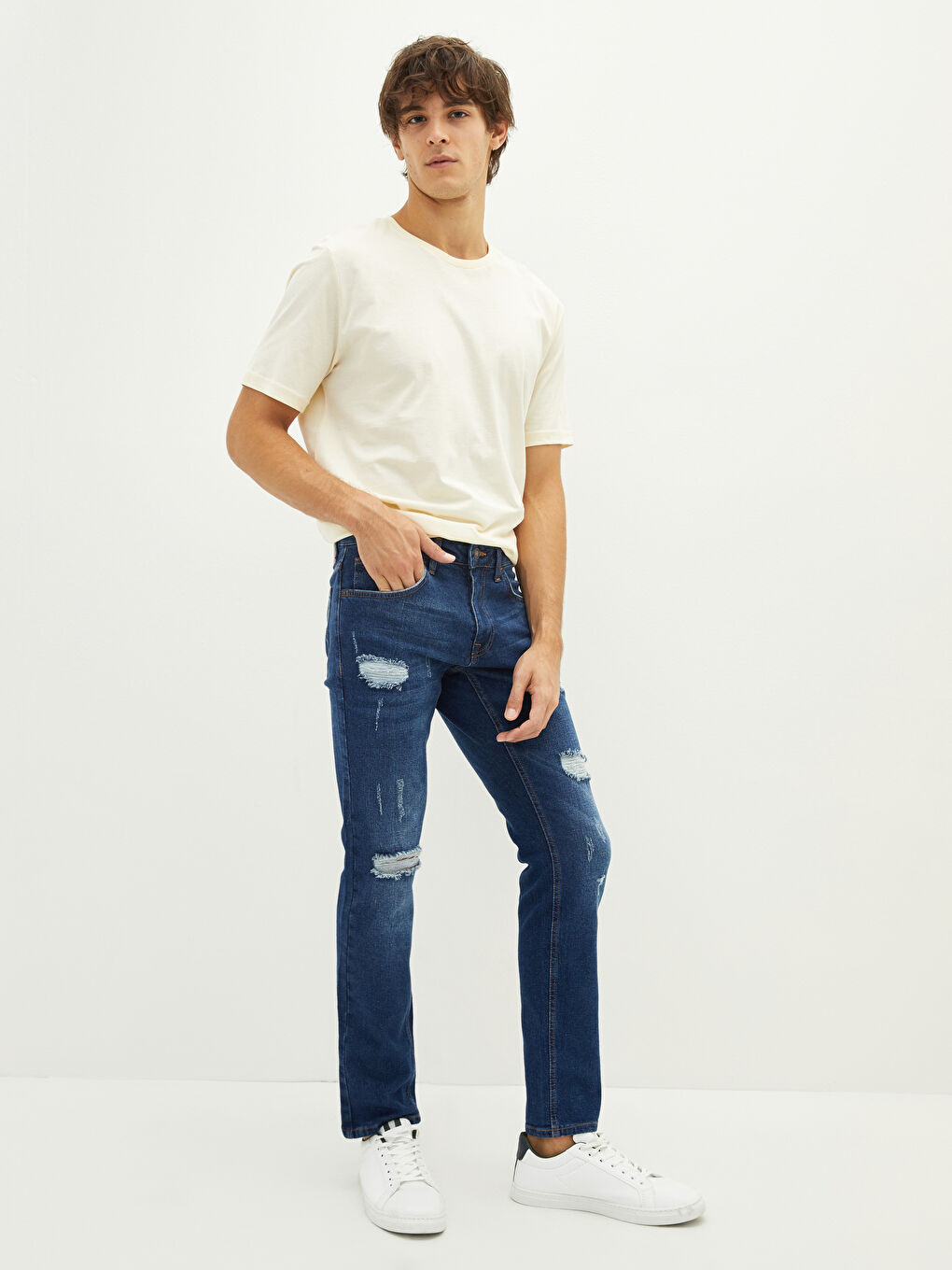 750 Slim Fit Erkek Jean Pantolon-1