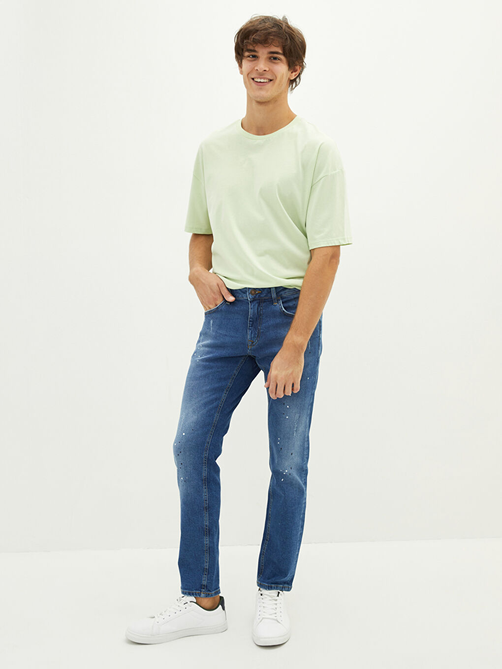 750 Slim Fit Muške Farmerke-1