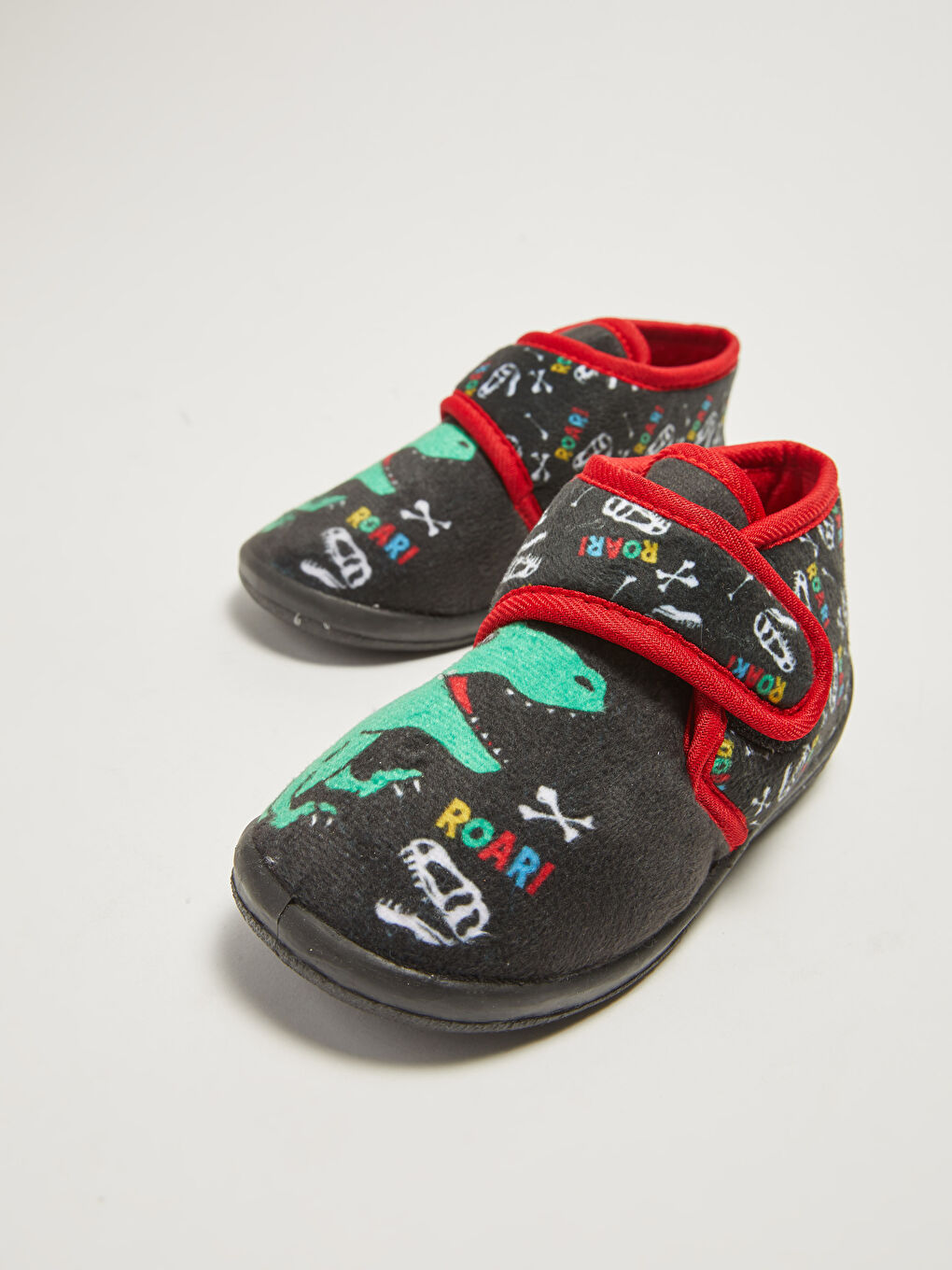 Домашние сапожки-тапочки с принтом и застежкой-липучкой для мальчиков-2