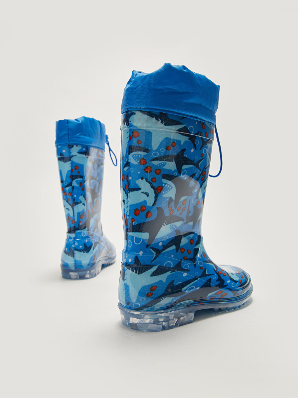 LCW STEPS Elastic Lace Up Boys Rain Boots -W18618Z4-RRH