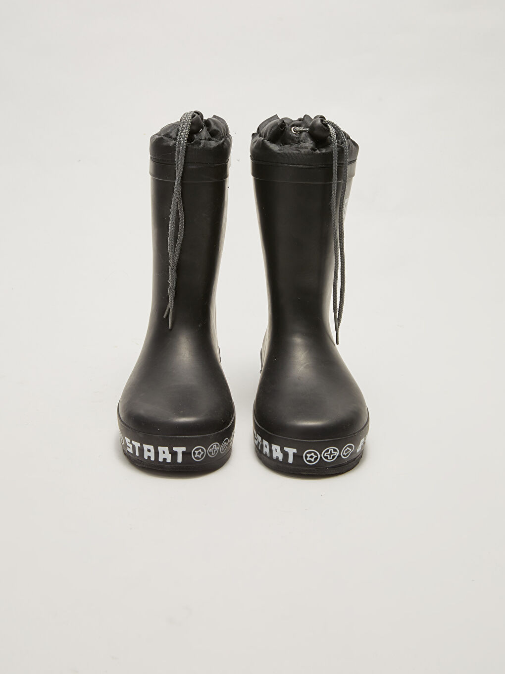 Боти за дъжд за момчета с принт, еластични връзки-2