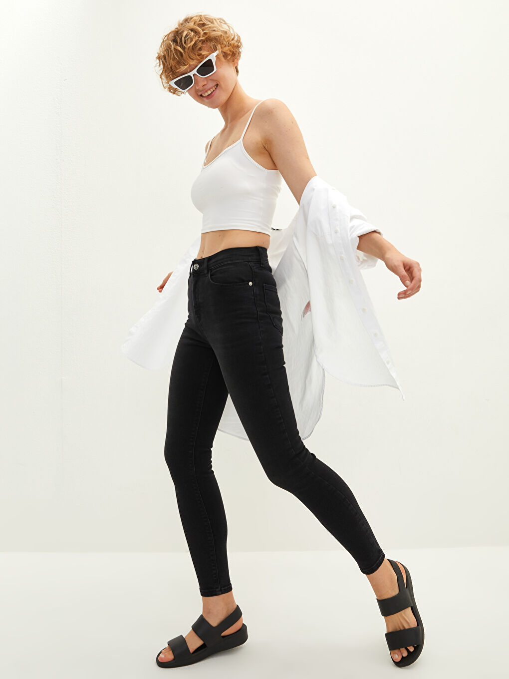 High Waisted Jupiter Super Skinny Fit Women's Jeans-1