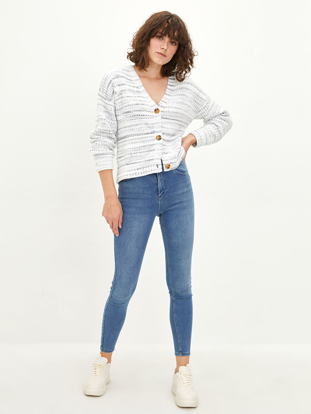 İndigo Yüksek Bel Jüpiter Süper Skinny Fit Kadın Jean Pantolon