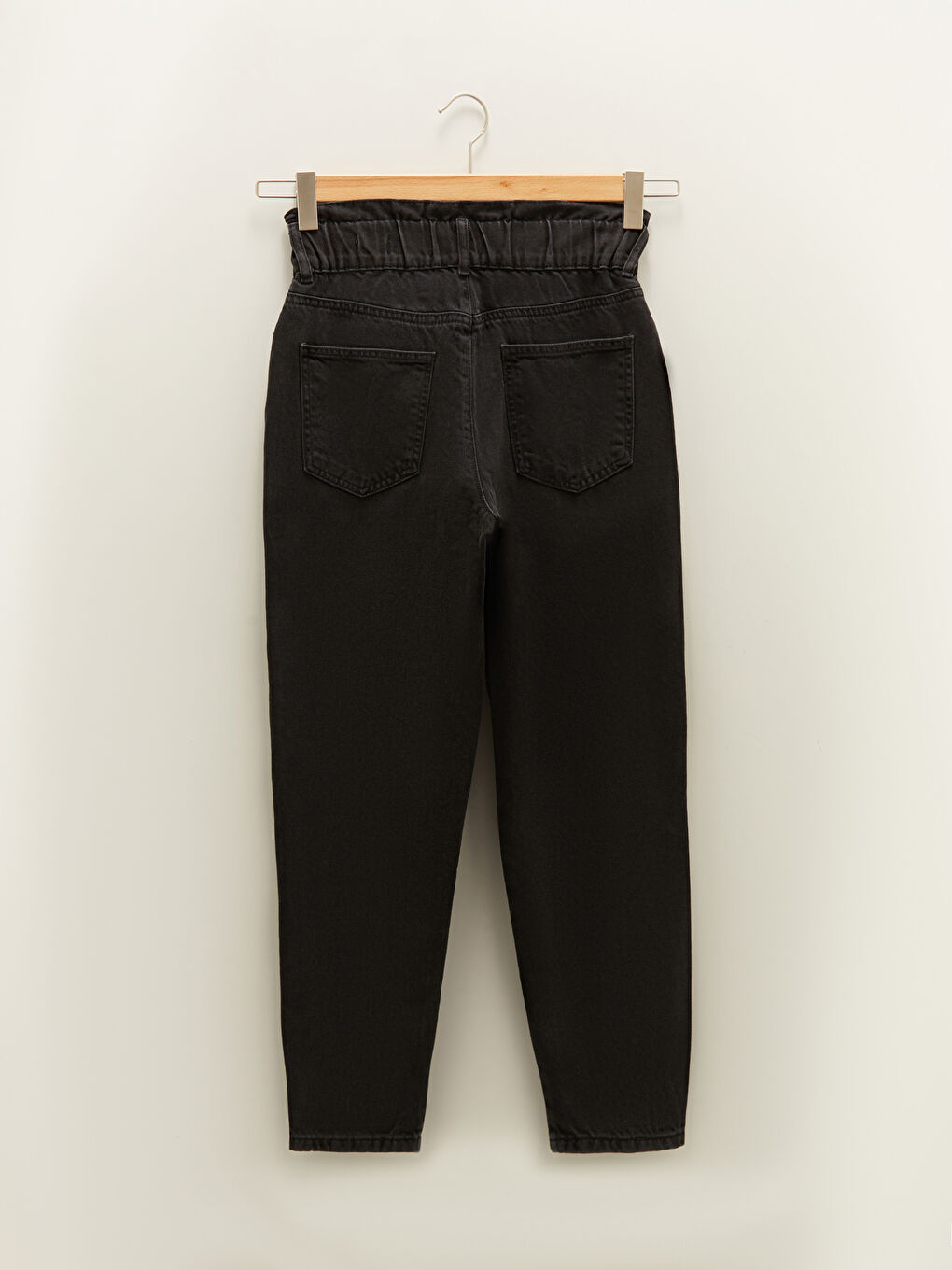 Yüksek Bel Slouchy Cep Detaylı Kadın Rodeo Jean Pantolon-6