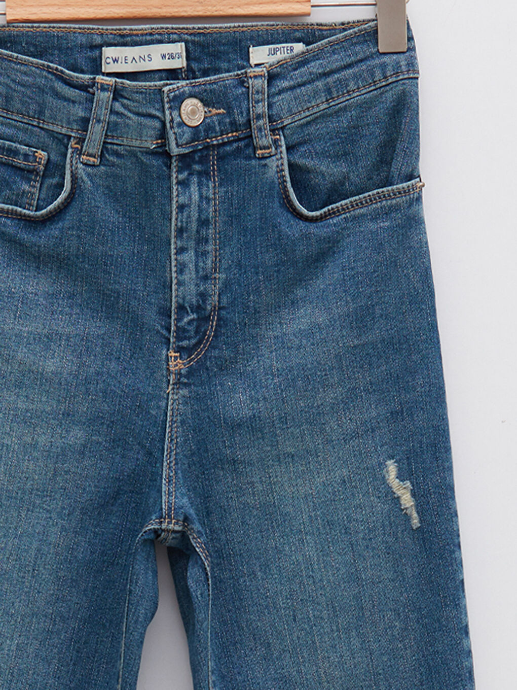 İndigo Yüksek Bel Jüpiter Süper Skinny Fit Kadın Jean Pantolon-7