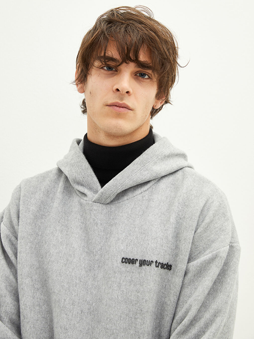 Long Sleeve Printed Men's Thick Hoodie-2