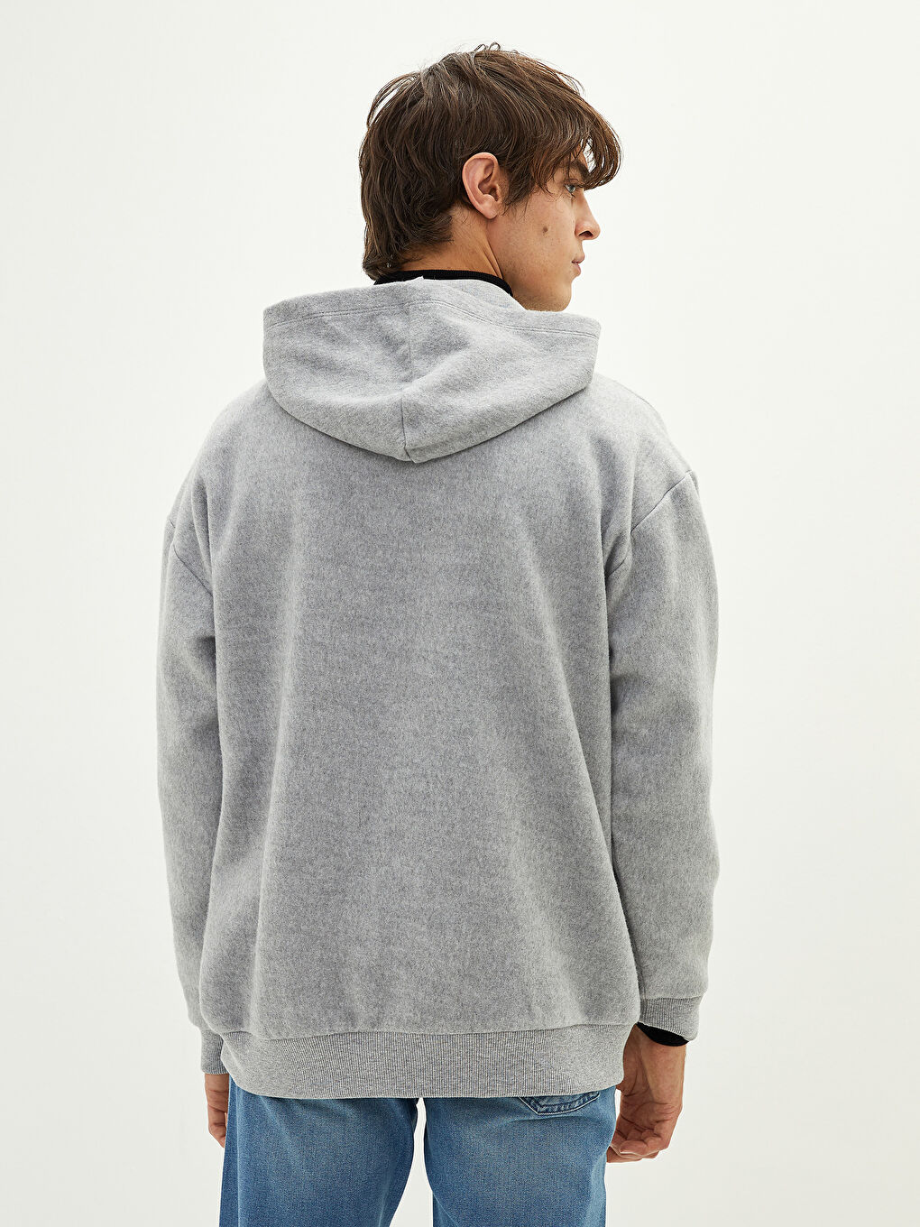 Long Sleeve Printed Men's Thick Hoodie-4