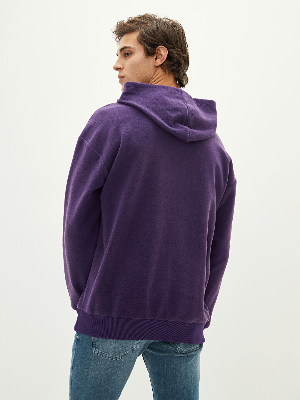 هودي غليظ مطبوع بكم طويل ديال الرجال-5