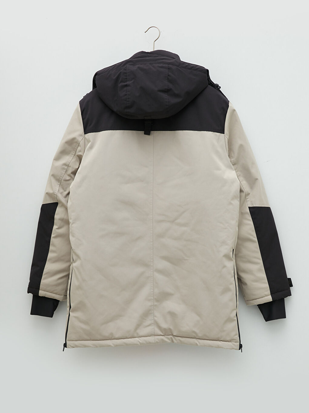 Hooded Color Block Men's Coat-9