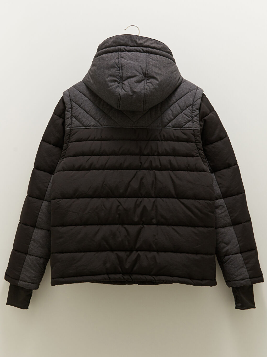 Standard Fit Hooded Thick Men's Coat-8