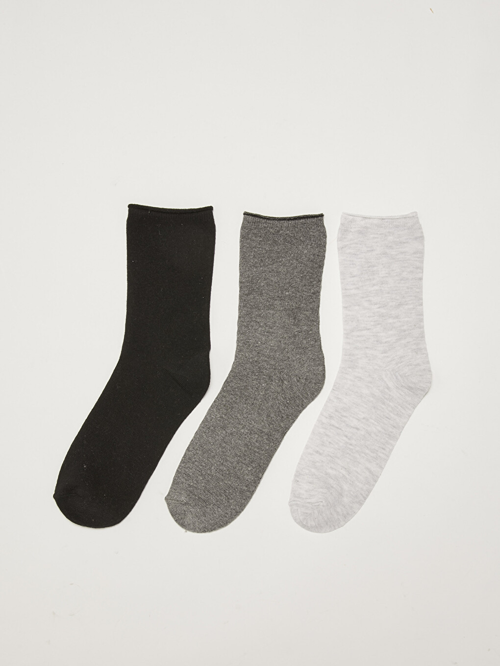 Women's Plain Ankle Socks 3-packs-1