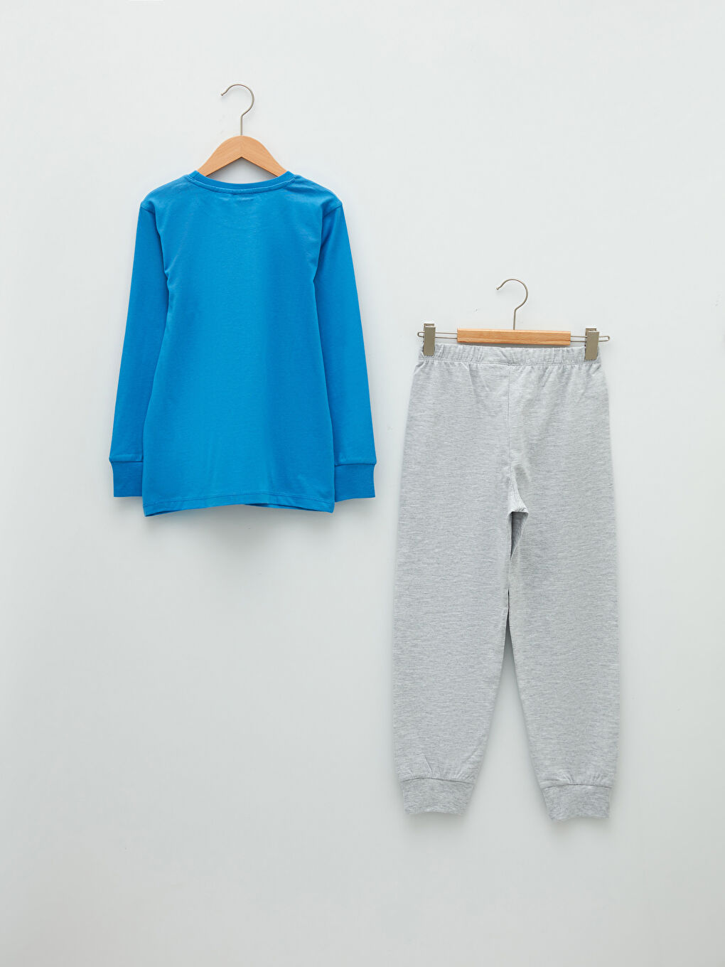 Ensemble de pyjama garçon imprimé Daffy Duck col rond manches longues-1