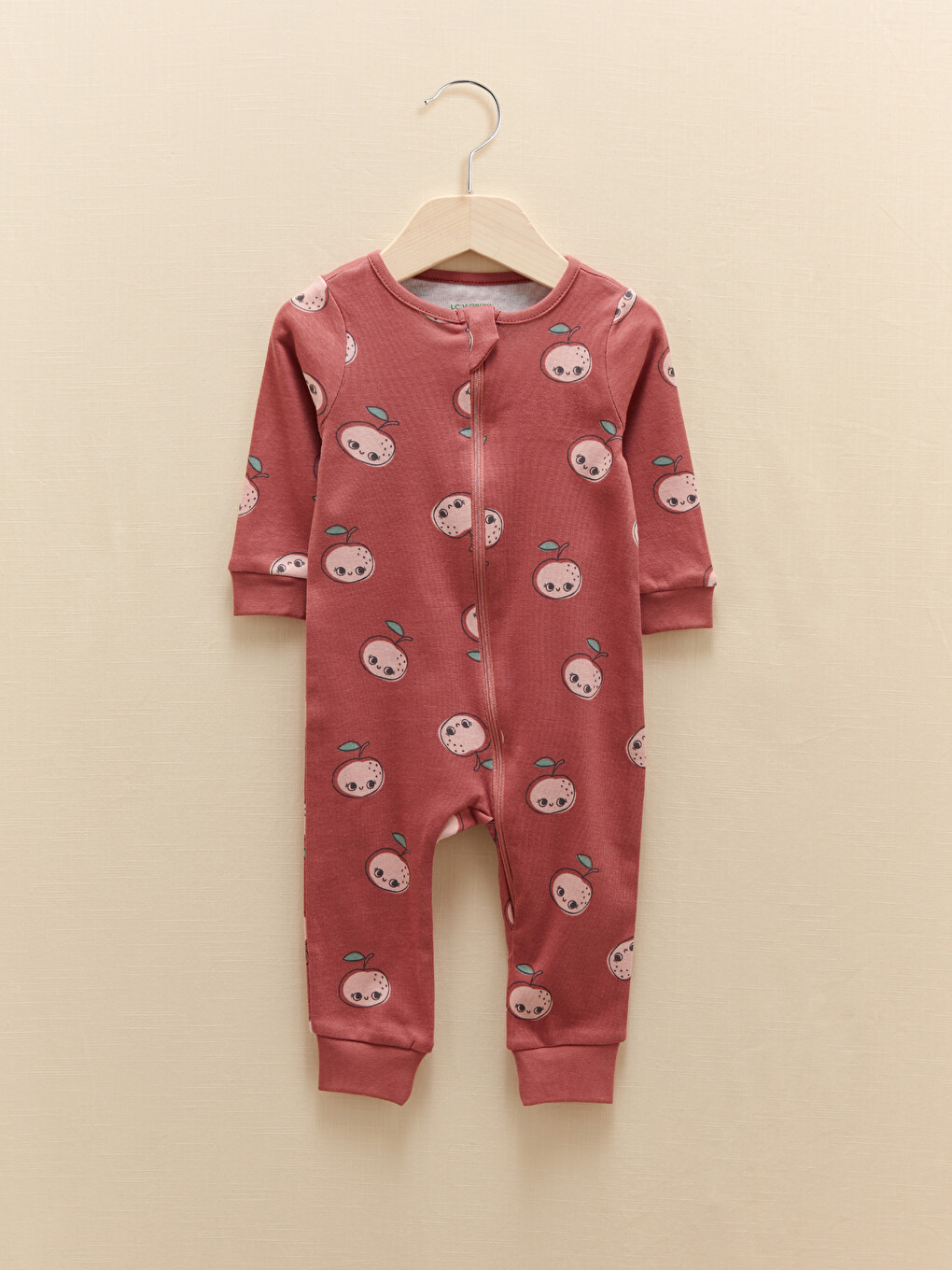 Crew Neck Long Sleeve Printed Baby Girl Jumpsuit, Pack of 2-1