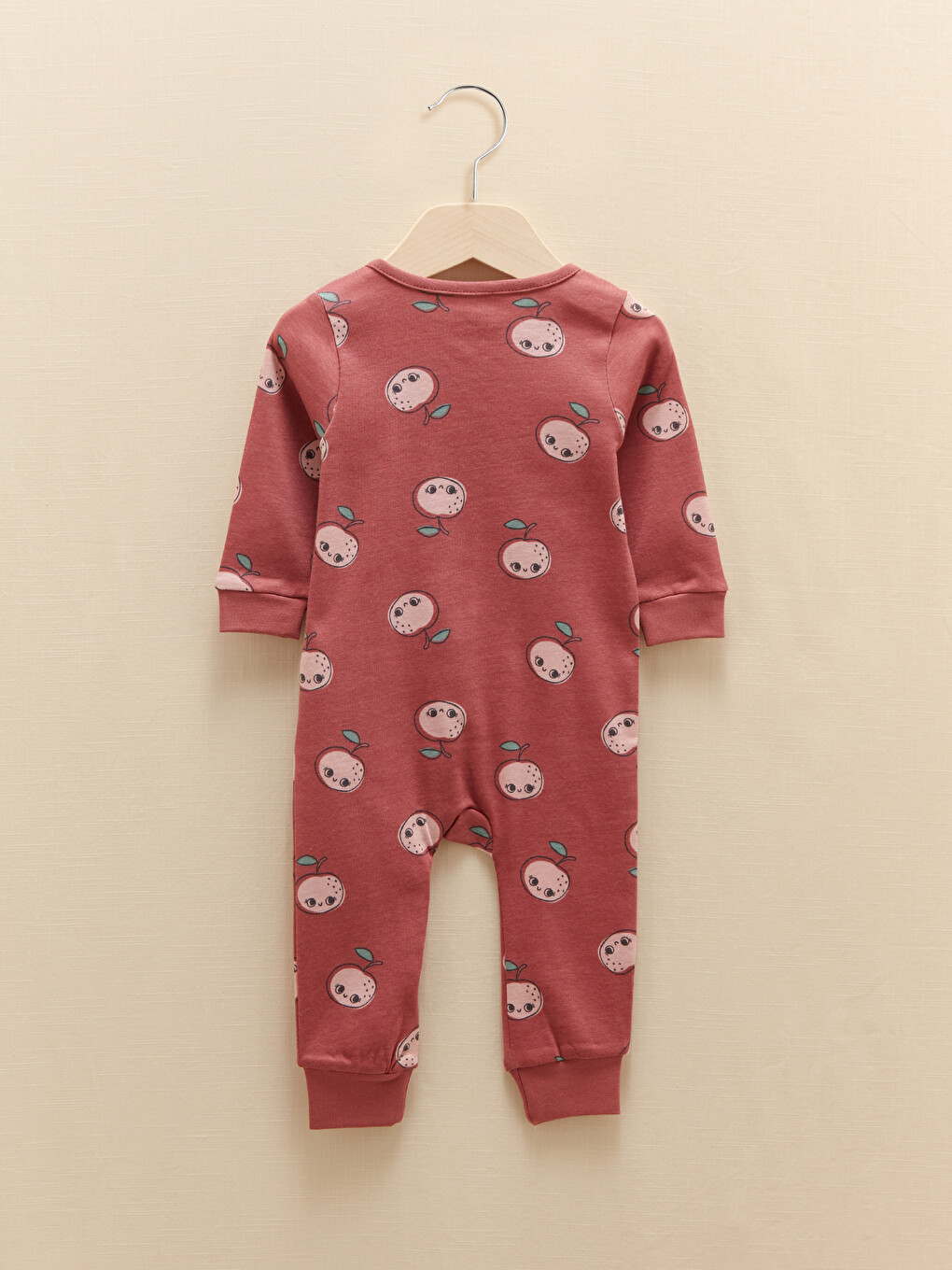 Crew Neck Long Sleeve Printed Baby Girl Jumpsuit, Pack of 2-2