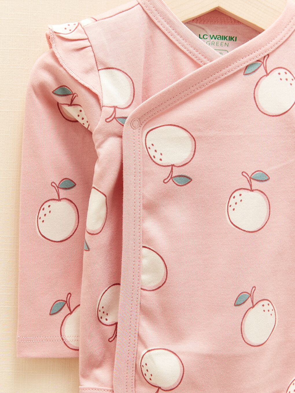 LCW baby Long Sleeve Printed Baby Girl Body with Snap Crotch 2-Pack -W18826Z1-FDL