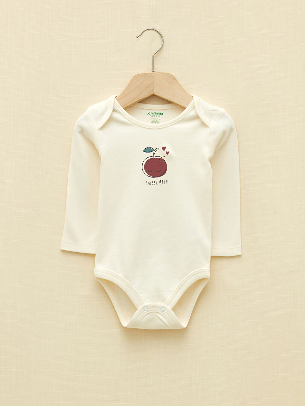 LCW baby Long Sleeve Printed Baby Girl Body with Snap Crotch 2-Pack -W18826Z1-FDL