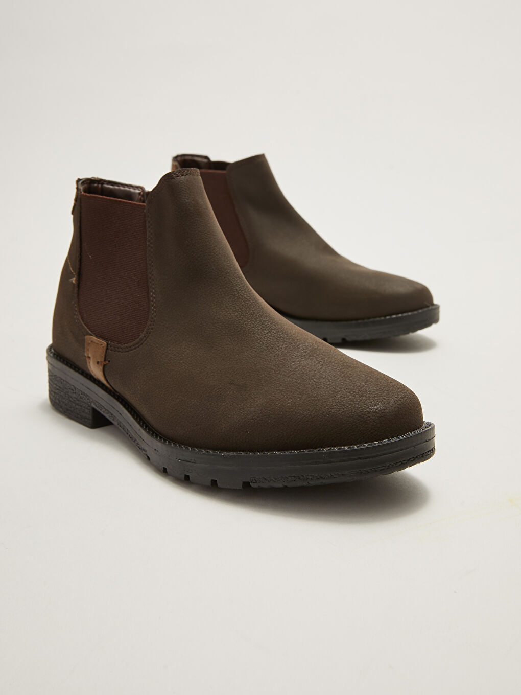 Kahverengi Yanları Lastikli Erkek Bilek Boy Bot-2