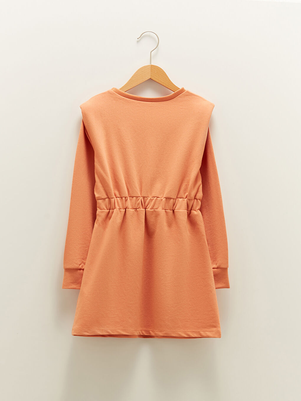 LCW Kids Crew Neck Printed Long Sleeve Girls' Dress -W18846Z4-J0X