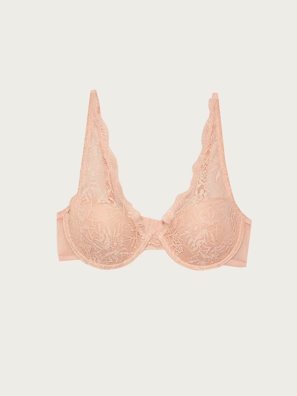 LCW DREAM Underwire Lace Detail T-Shirt Bra -W18913Z8-GAF