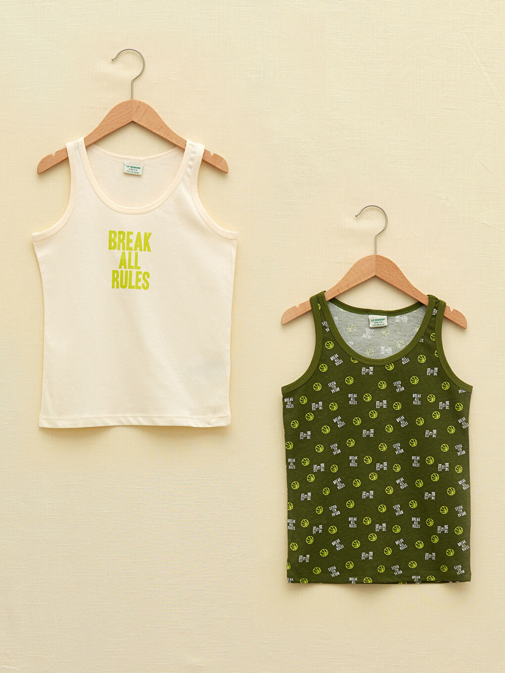 Crew Neck Printed Boy Athlete 2 Pack