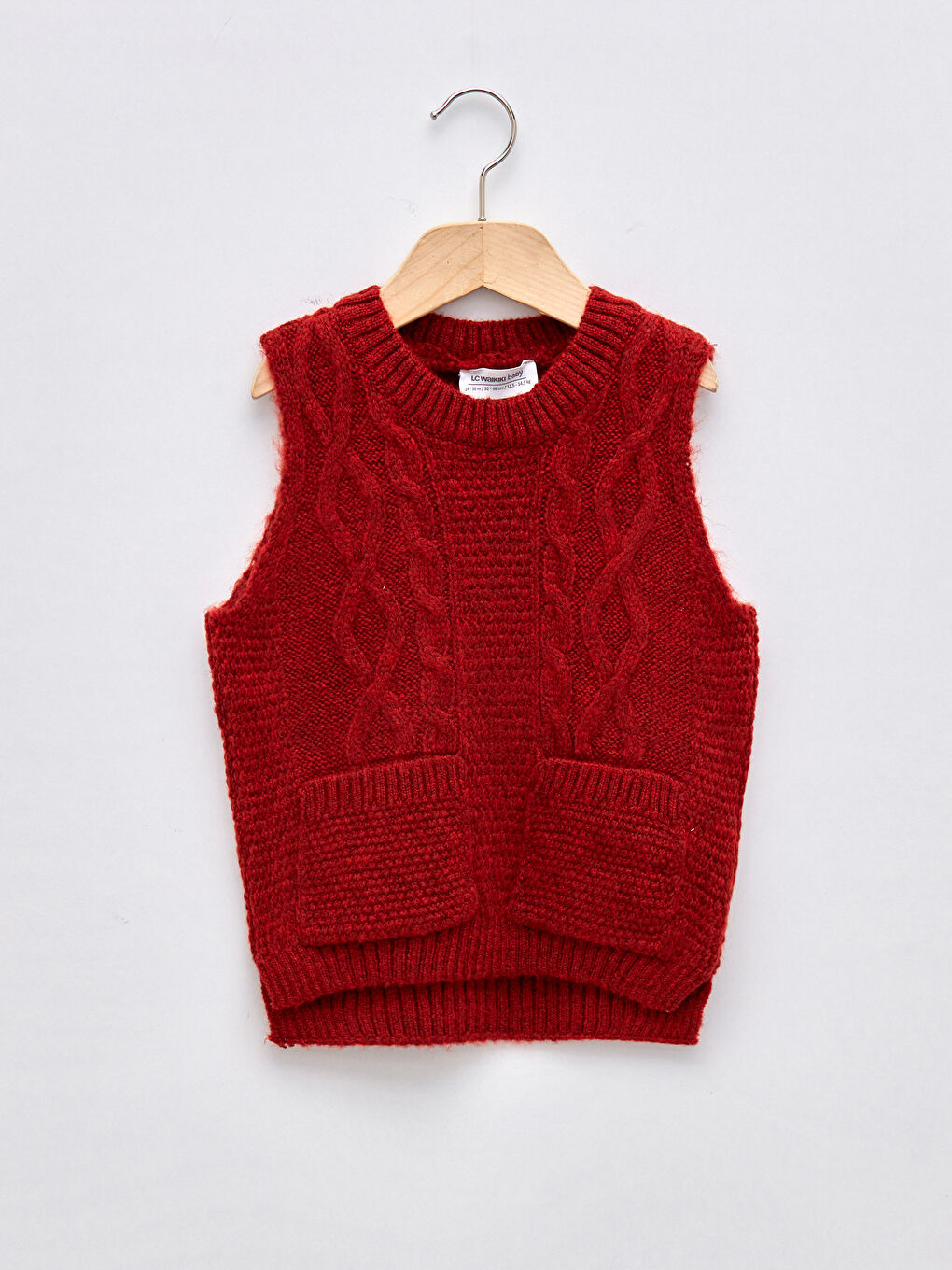 Gilet Pull Épais À Motifs Col Rond Pour Garçon Bébé