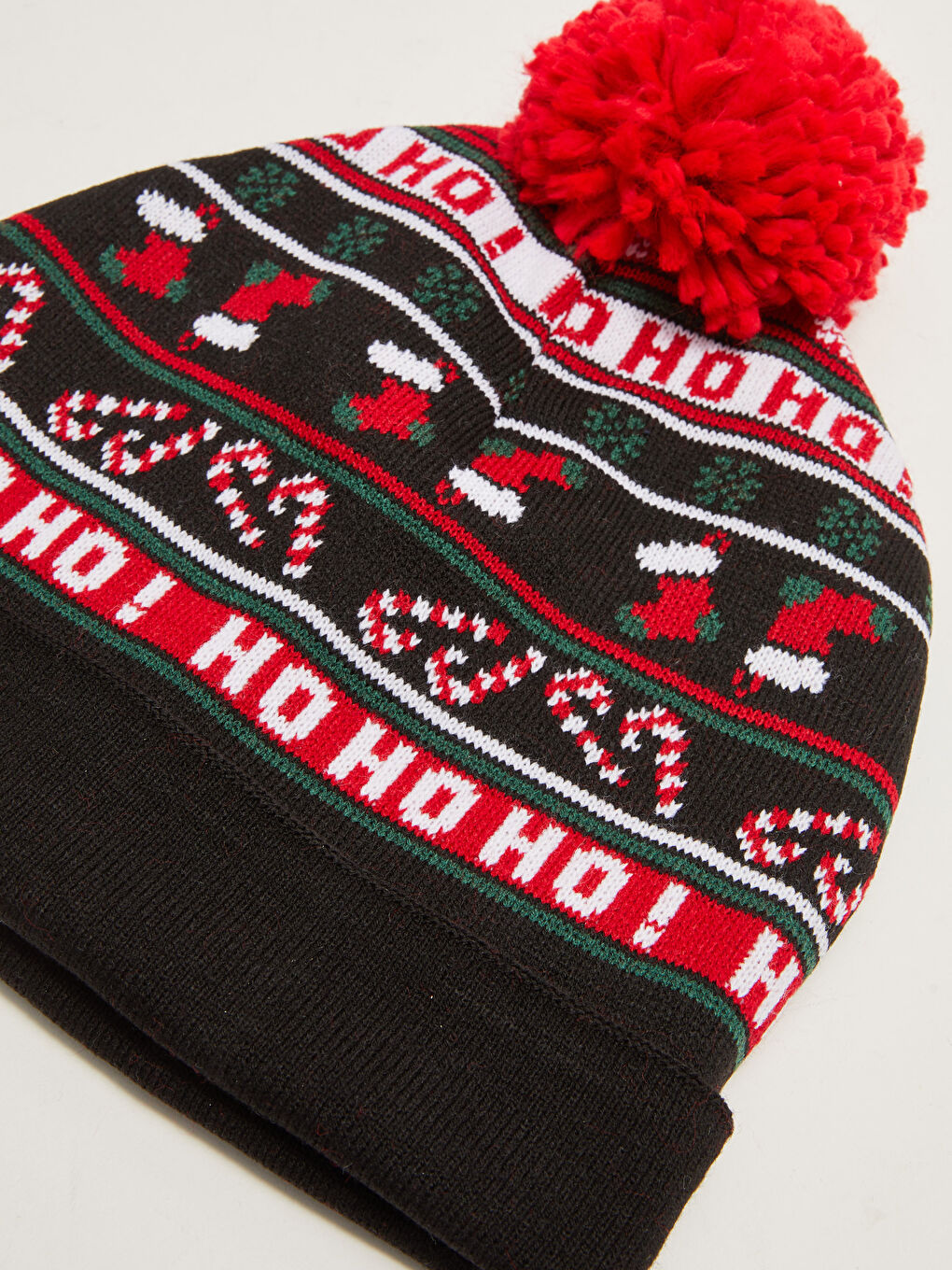 Karışık Yılbaşı Temalı Erkek Triko Bere-3