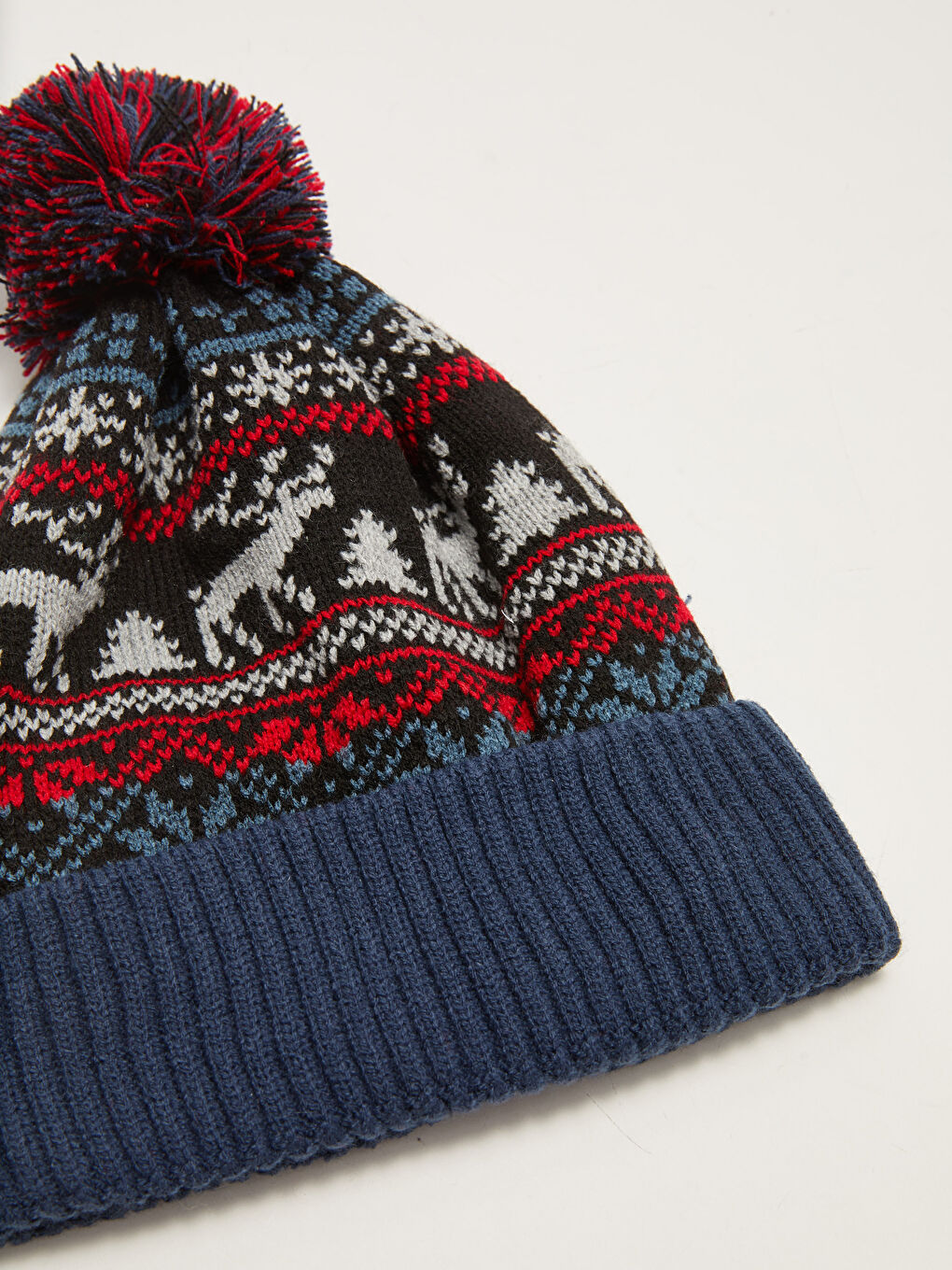 Karışık Yılbaşı Temalı Erkek Triko Bere-2