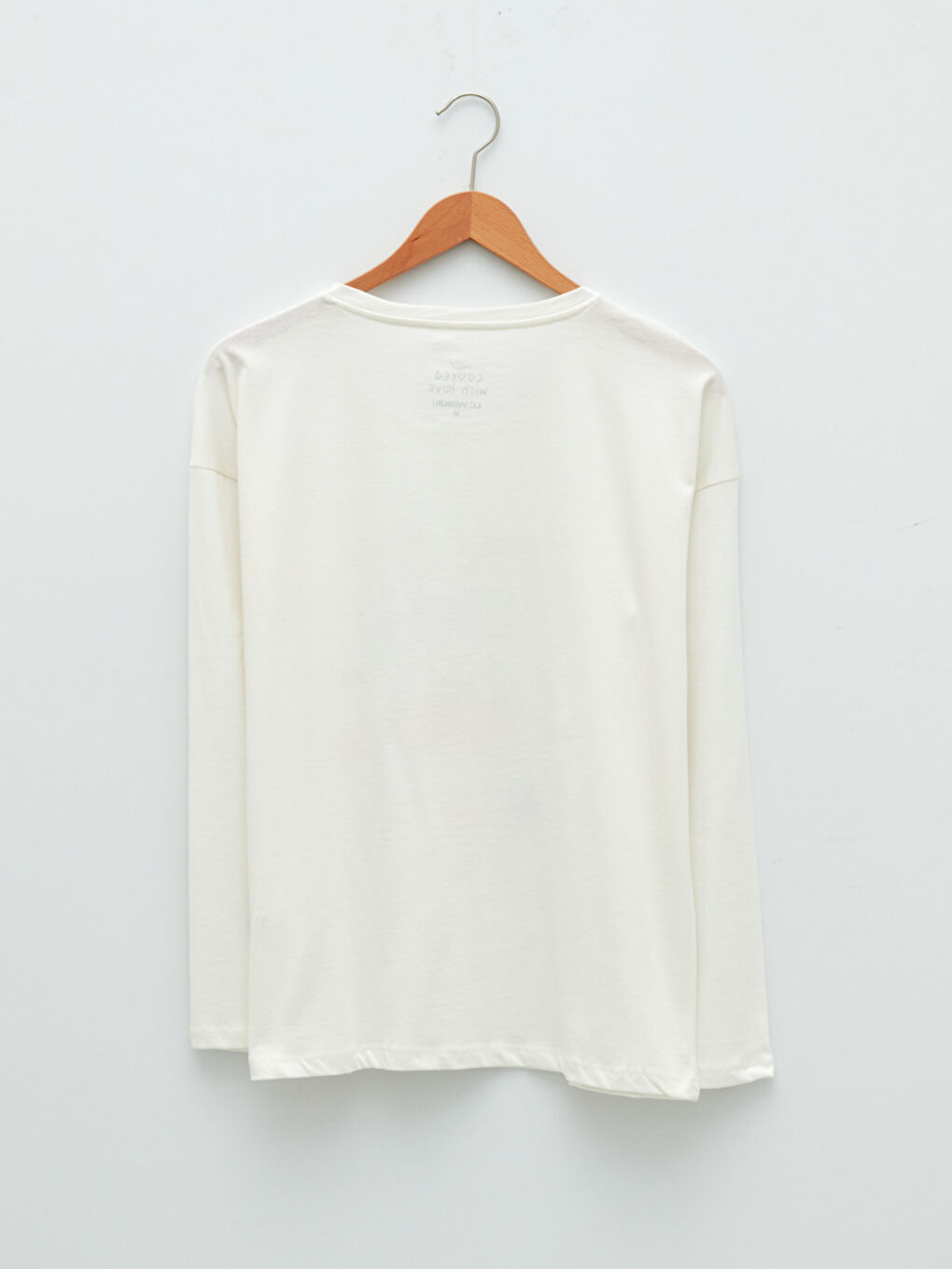 Crew Neck Printed Long Sleeve Cotton Women's Pajama Set-9