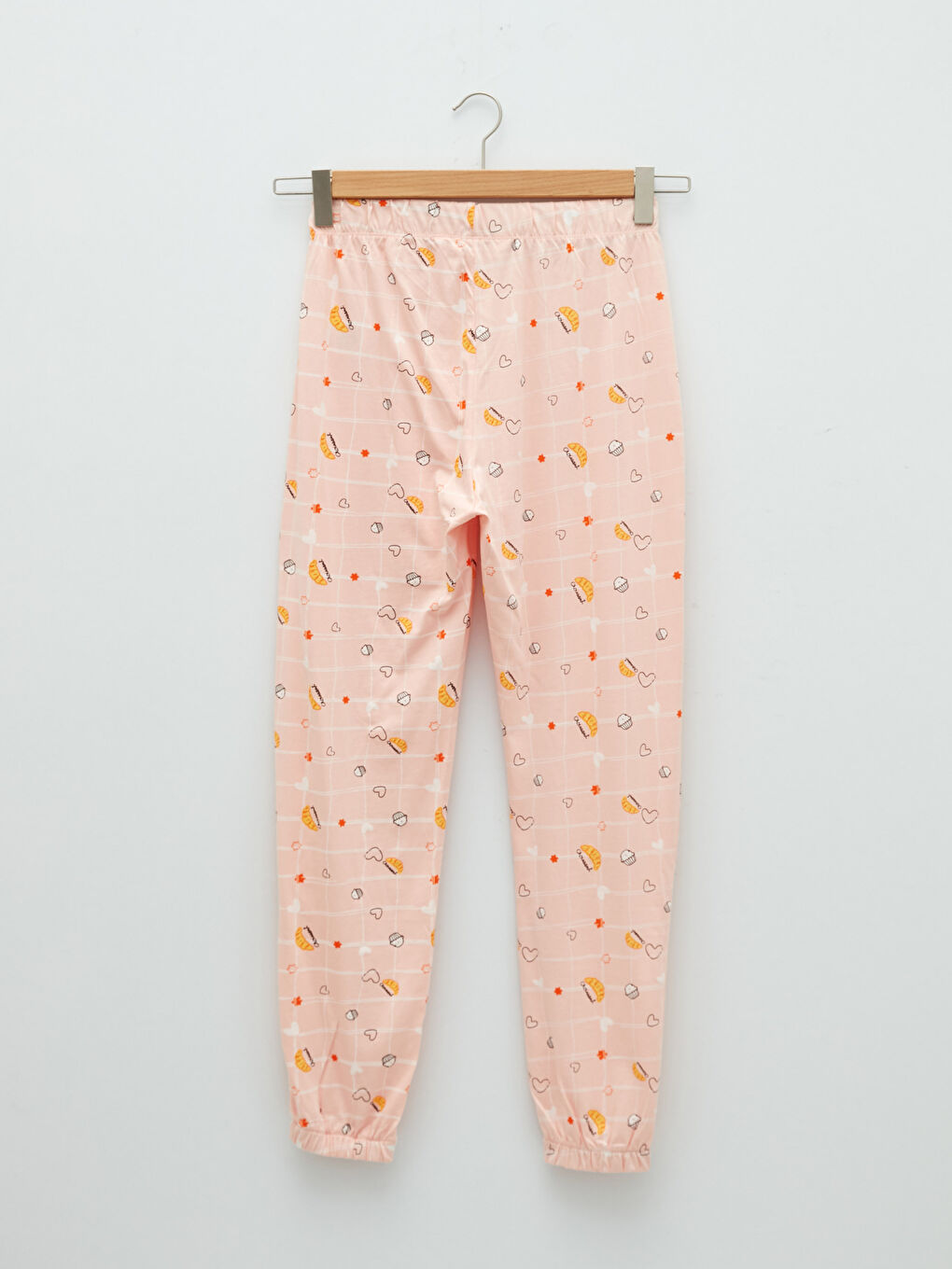 Crew Neck Printed Long Sleeve Cotton Women's Pajama Set-10