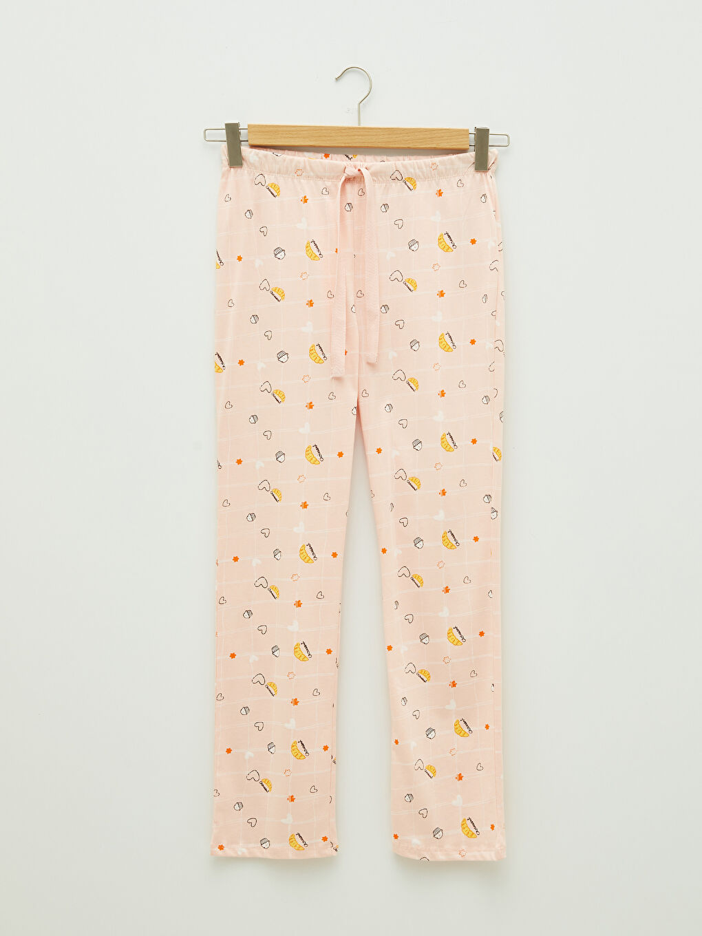 Set de pijama din bumbac cu mânecă lungă imprimat și guler de cămașă pentru femei-7