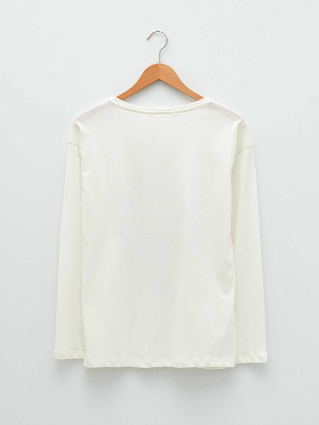 Crew Neck Printed Long Sleeve Cotton Women's Pajama Set-9