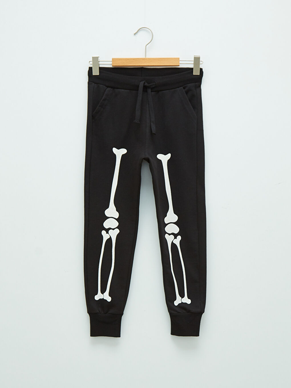 Siyah Kapüşonlu Baskılı Uzun Kollu Erkek Çocuk Sweatshirt ve Eşofman Altı-7