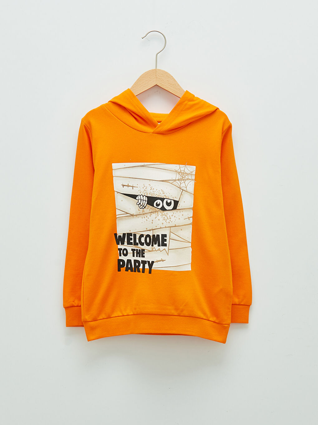 LCW Kids Hooded Printed Long Sleeve Boys' Sweatshirt -W19125Z4-KYD
