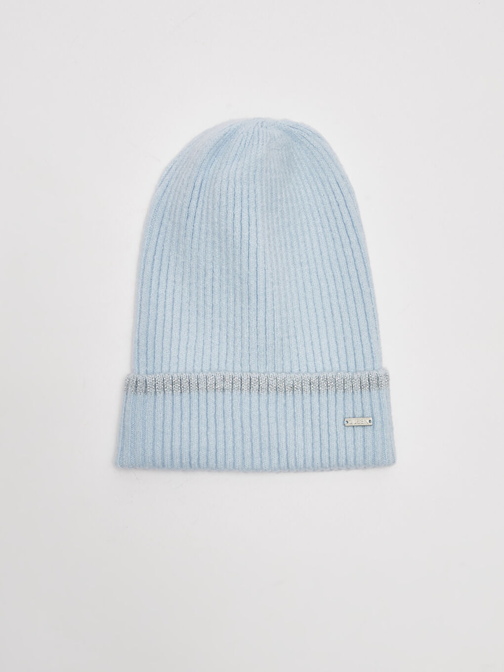 Tag Detailed Women's Tricot Beanie-2