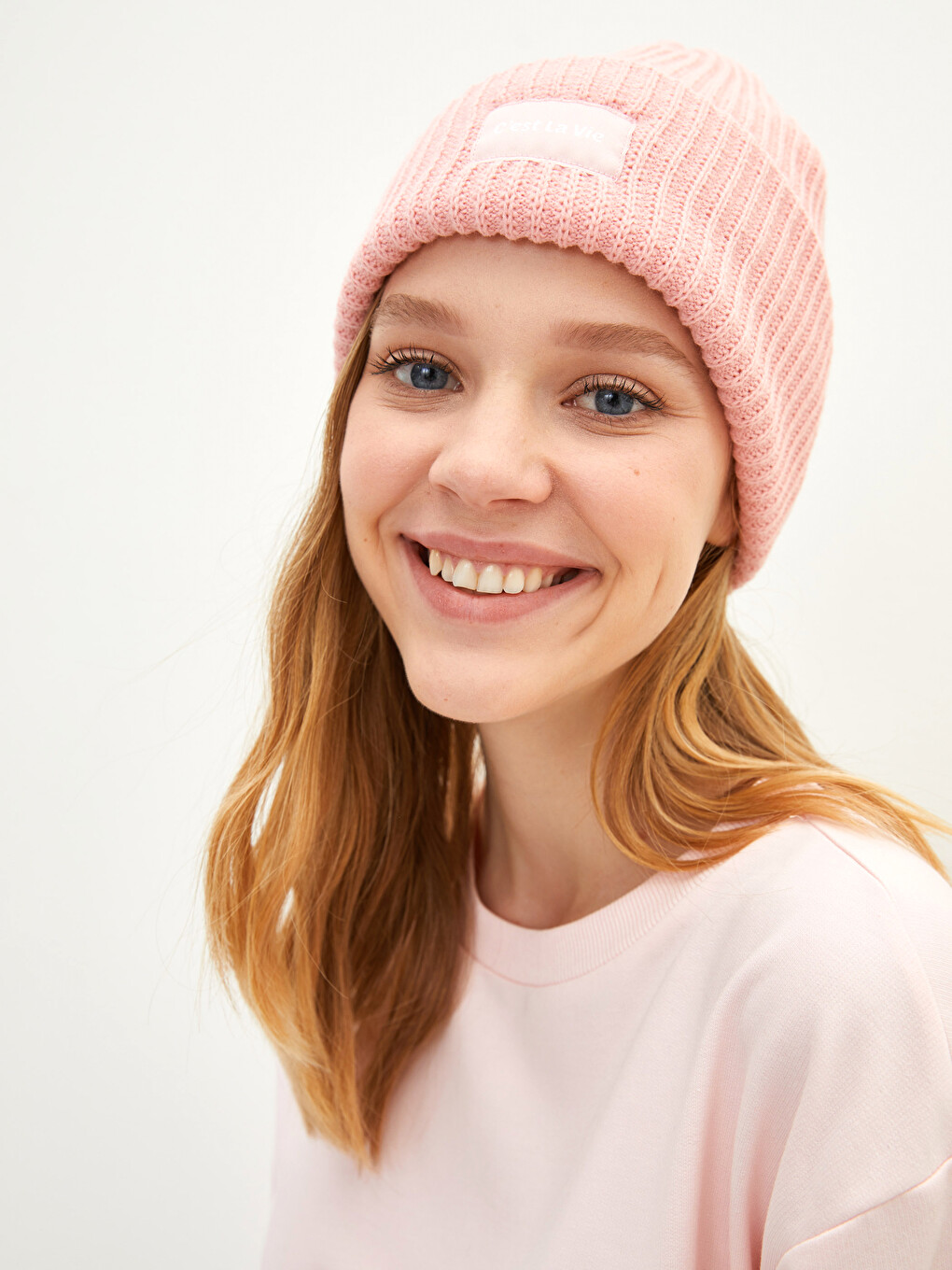 Label Printed Women's Tricot Beret