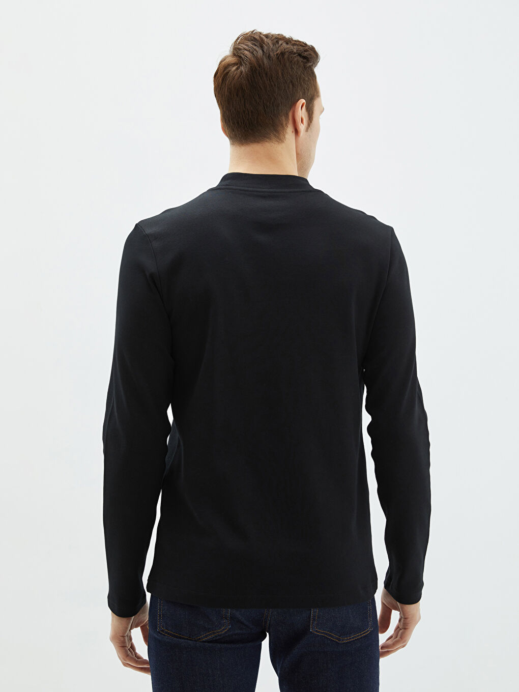 LCWAIKIKI Basic Crew Neck Basic Long Sleeve Men's T-shirt -W19193Z8-CVL
