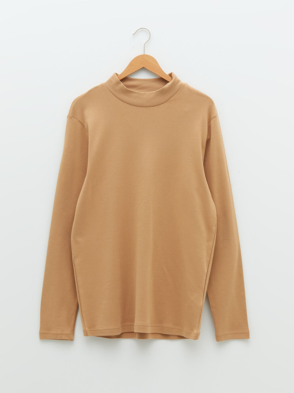 Bisiklet Yaka Basic Uzun Kollu Erkek Tişört-5