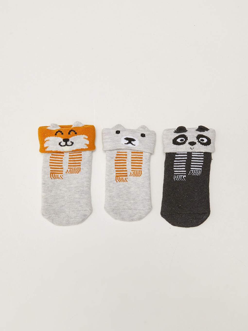 Printed Baby Boy Towel Socket Socks 3-Pack-1