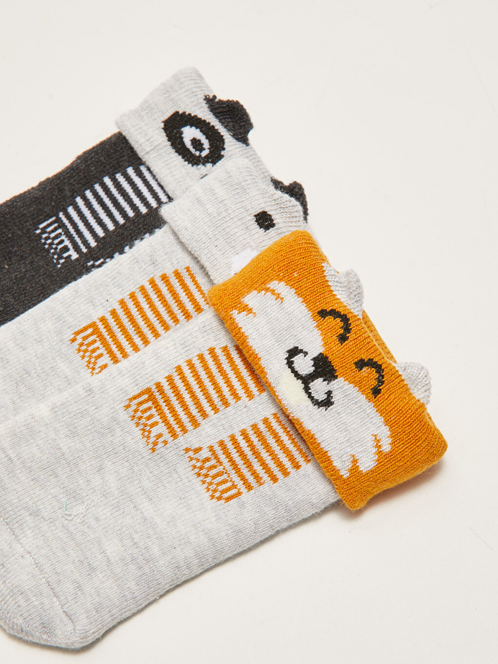 Printed Baby Boy Towel Socket Socks 3-Pack-2