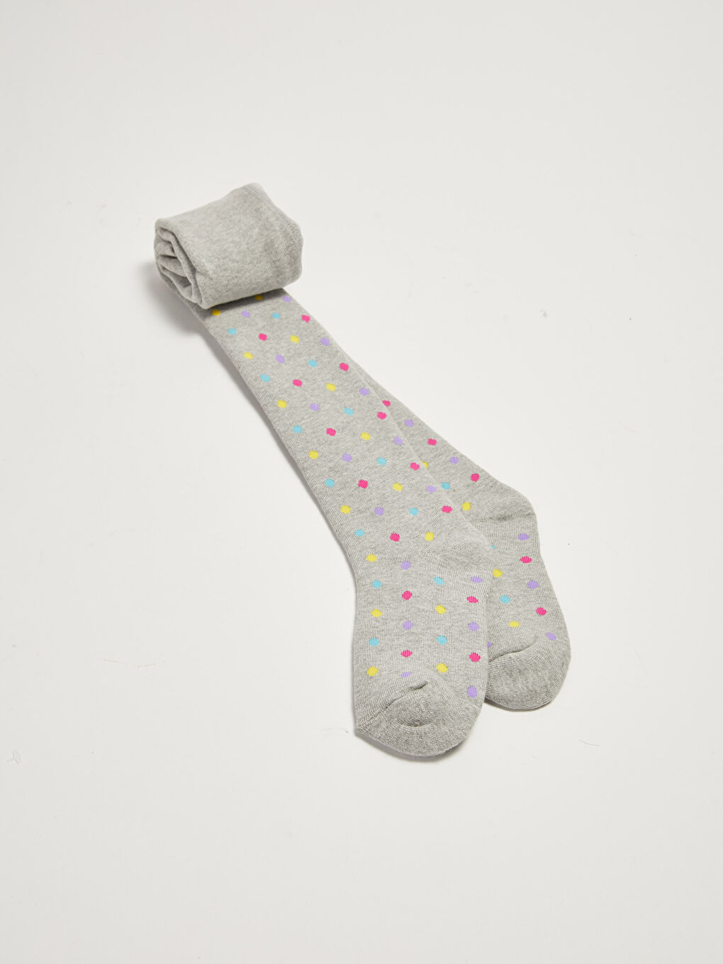 Колготки в горошек для девочек толстые