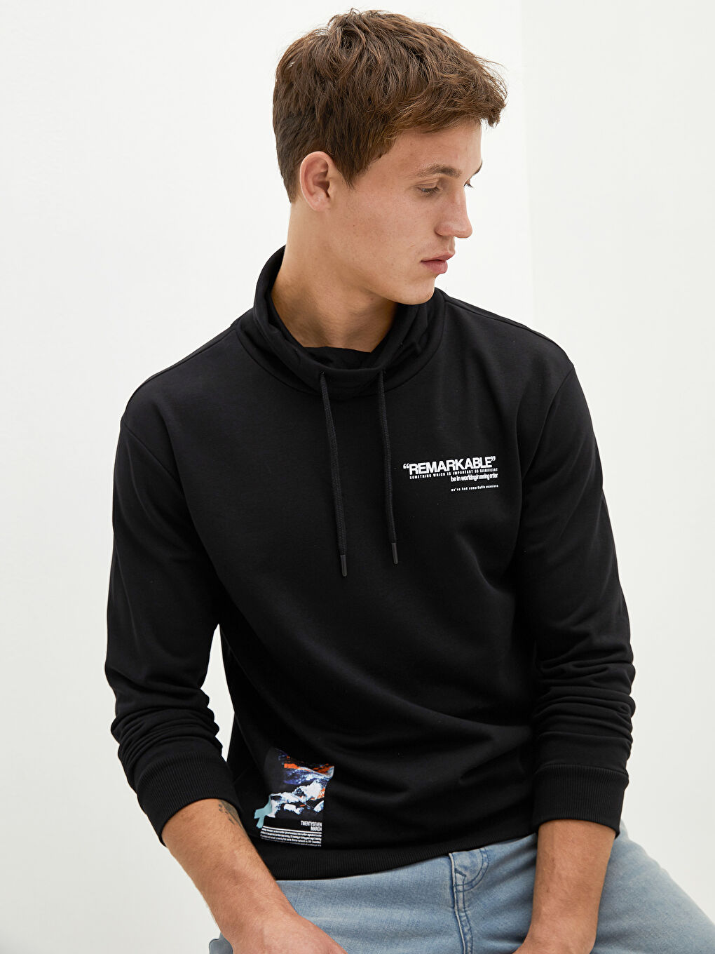 Long Sleeve Printed Men's Sweatshirt-2