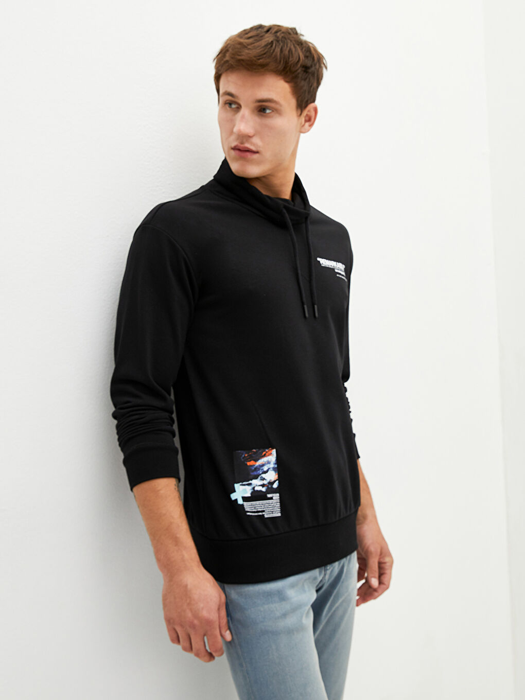 Long Sleeve Printed Men's Sweatshirt-1