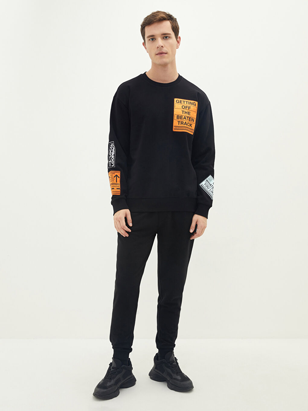 Muškarac CRNA Majica s kapuljačom/Dukserica-2